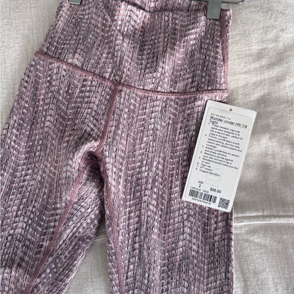Lululemon Wunder Under HR 7/8 Arrow Jacquard Tight